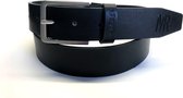 Zwart Lederen Riem MR-H90811B 105cm