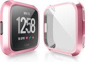 Full Cover Tempered Glass Fitbit Versa Protector - Pink