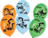 Nickelodeon Ballonnen Rusty Rivets 28 Cm 6 Stuks Multicolor