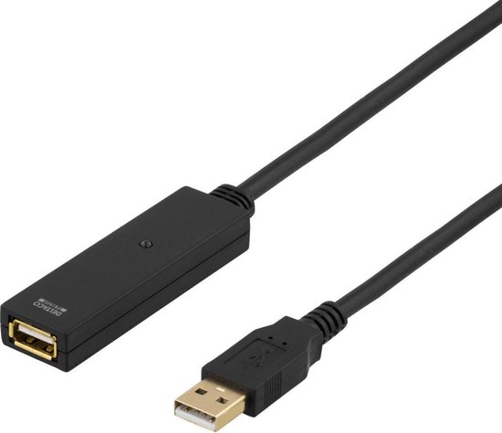 slijtage Isoleren zijn DELTACO USB2-EX3M Hi-Speed active USB 2.0 verlengkabel - 3 meter | bol.com