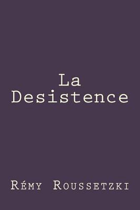La Desistence - cover