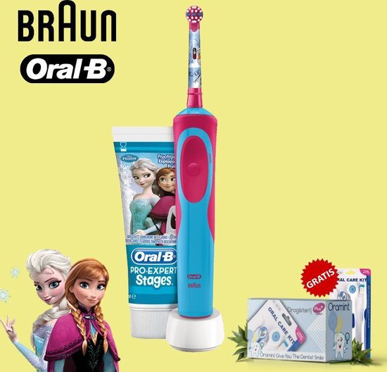 Oral-B Stages Disney Frozen Kids -Elektrische Tandenborstel met Oral-B  Tandpasta +... | bol.com