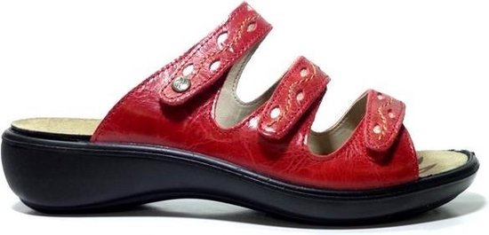 Romika IBIZA 66 - Dames slippers - Kleur: Rood - Maat: 39