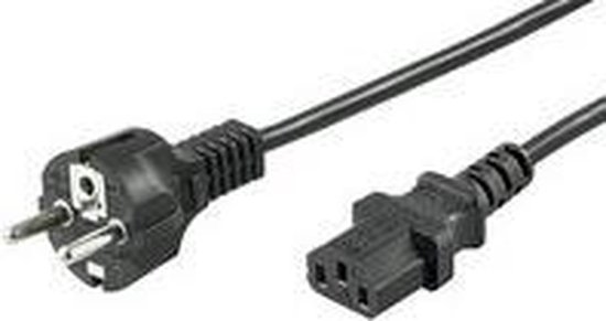 Microconnect PE0204100 electriciteitssnoer Zwart 10 m CEE7/7 C13 stekker