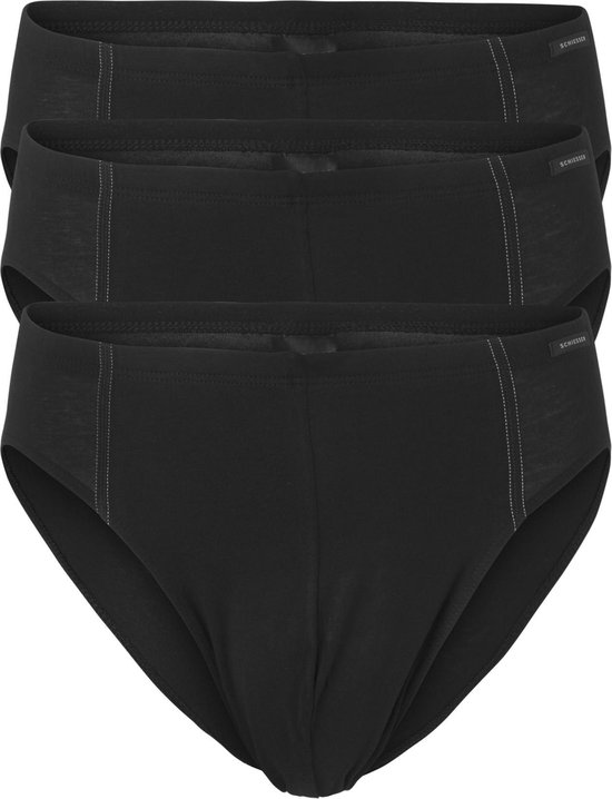 Schiesser Cotton Essentials - Slip Supermini - pack de 3 - noir - Taille S