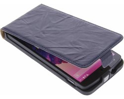 Blauw kreukelleder flipcase - LG Nexus 5