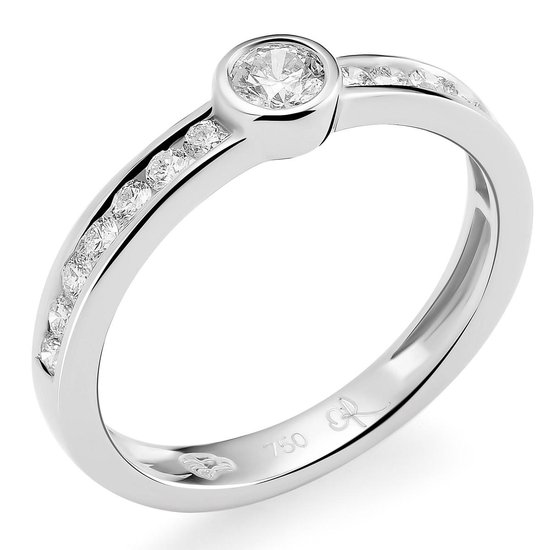 Orphelia RD-3383/60 - Ring - Goud 18 kt - Diamant 0.41 ct - 19.00 mm / maat  60 | bol.com