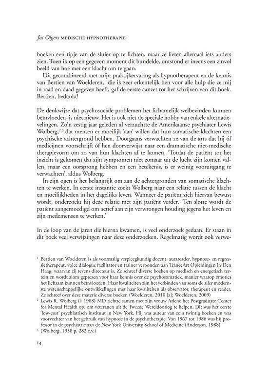 Pagina met tekst over medische hypnotherapie, zonder afbeeldingen.