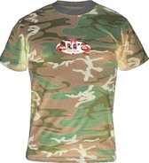 Ali’s Fightgear Sportshirt Unisex Camouflage Groen Maat Xl