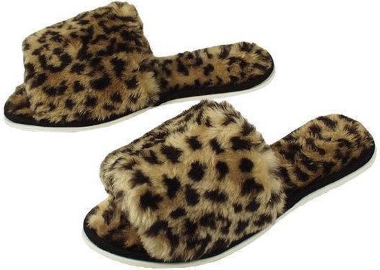 ComfortTrends Panterprint slippers Maat S (35-38) | bol.com
