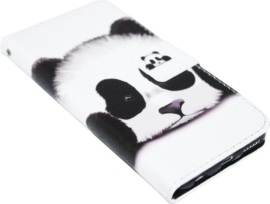 Gelukkig corruptie Yoghurt Panda kunstleer hoesje Geschikt voor iPhone 6(S) Plus | bol.com