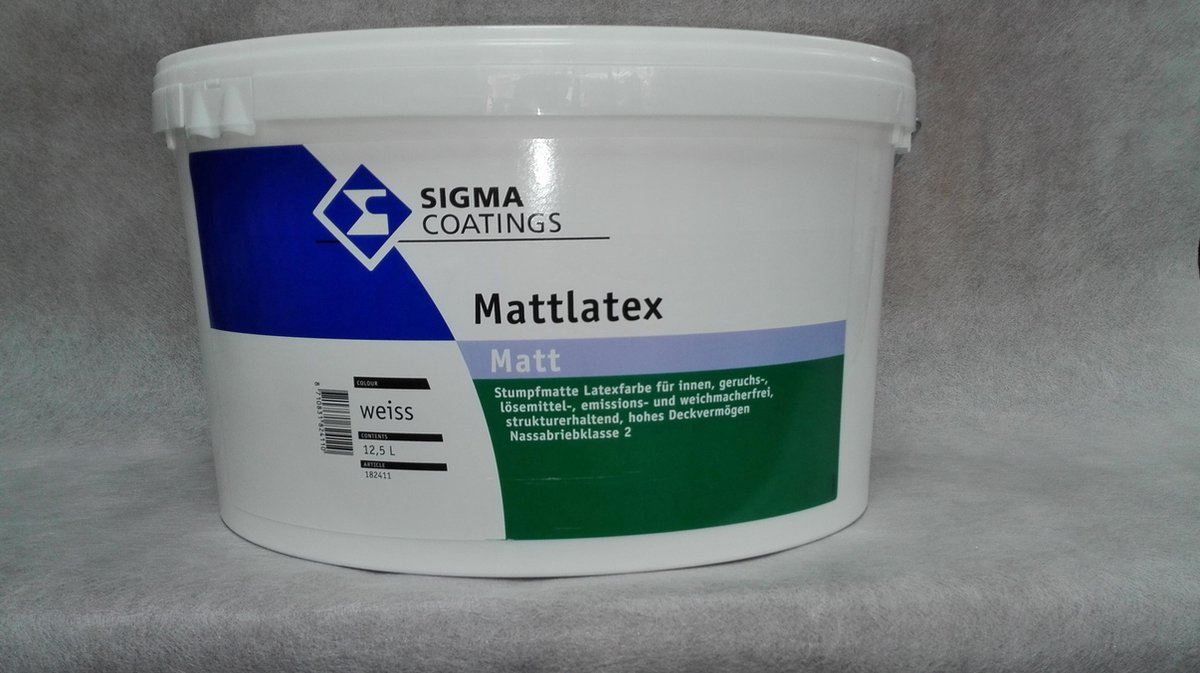 Sigma Mattlatex 12,5ltr - wit