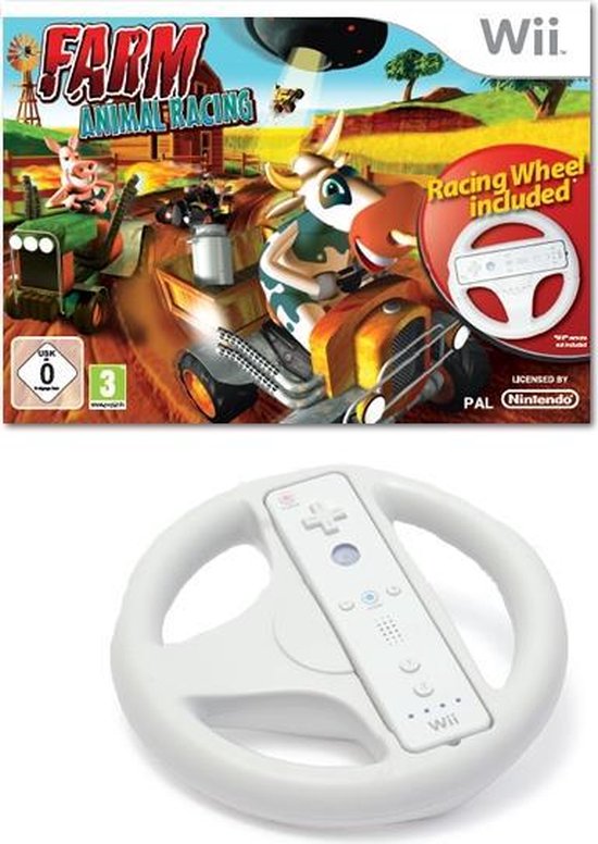 Farm Animal Racing + Racing Wheel | Games | bol.com