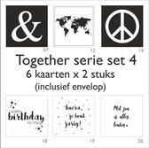 Wenskaarten Together - set van 12 kaarten