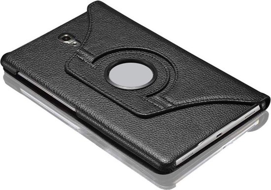Book Cover Geschikt voor: Samsung Galaxy Tab A 10.5 inch 2018 model T590 T595 Draaibaar Hoesje Multi stand Case - Zwart - ZT Accessoires