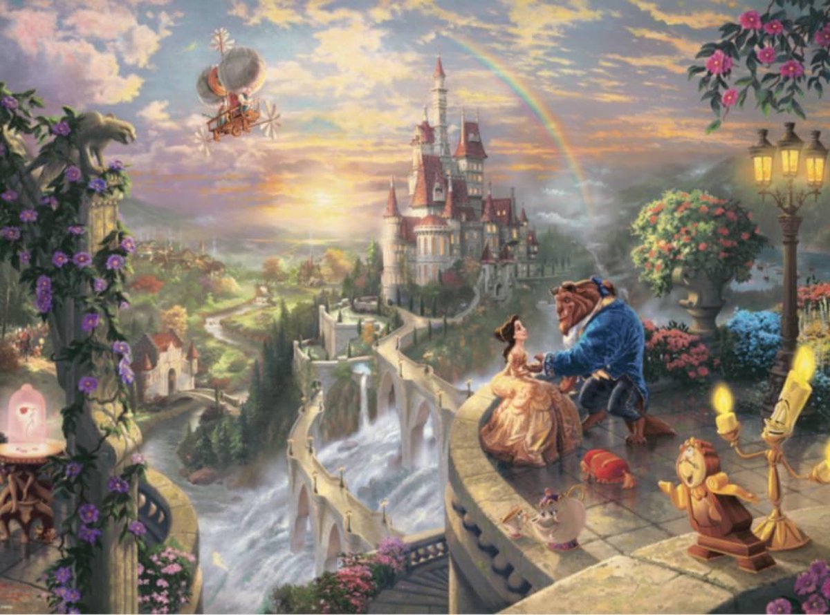 Schmidt Disney Beauty and the Beast falling in love, 1000 stukjes - 12+ |  bol.com
