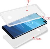Samsung Galaxy S10 plus Hoesje Transparant voor en achterkant bescherming TPU + plastic