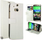 Kds Ultra Thin Wallet case hoesje HTC One M8 wit