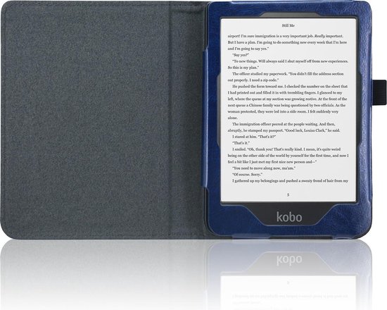 UwereaderNL - Luxe Sleepcover voor Kobo Clara HD - Donkerblauw - UwereaderNL huismerk