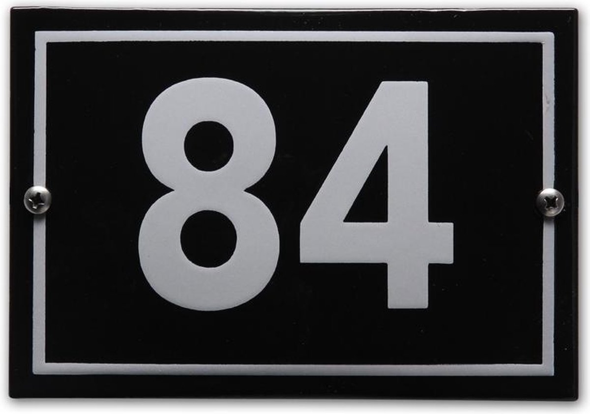 Huisnummer model Phil nr. 84