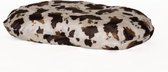 Coussin Confort Coussin pour Chien Oval Bonfire 77 x 50 cm - Vache Marron / Blanc
