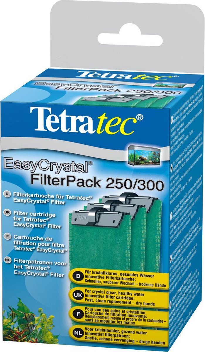 Tetratec Easy Crystal Lot de 3,1 filtres à charbon actif C250/300 