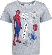 Marvel Ultimate Spiderman - T-shirt - Model "Spider-Man Superhero" - Grijs - 98 cm - 3 jaar - 100% Katoen