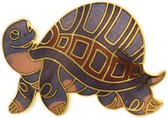 Behave Broche paarse schildpad