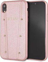 iPhone XR hoesje - Guess - Rose goud - Kunstleer