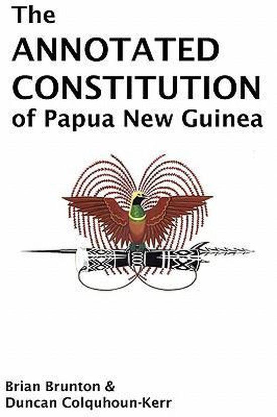 The Annotated Constitution of Papua New Guinea - cover