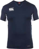 Canterbury Vapodri Challenge Rugby Jersey Heren Sportshirt performance - Maat XXL  - Mannen - blauw/wit