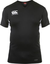 Canterbury Vapodri Challenge Rugby Jersey Junior Sportshirt performance - Maat 140  - Unisex - zwart/wit