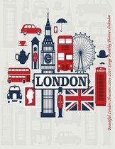 Beautiful London Obsession 2019-2020 Large Monthly Planner Calendar