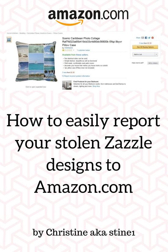 to easily Report Your Stolen Zazzle Designs to Amazon.com (ebook), Christine... | bol.com