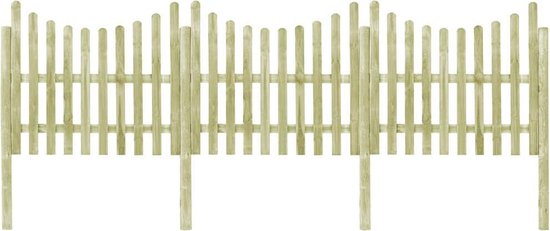 Garronda Bloembedrand hout afrastering tuinhek geïmpregneerd flexibele rolboord gazonrand palissade omheining voor tuin Lengte: 200 cm GD-0046 (Donkerbruin, Hoogte: 40 cm