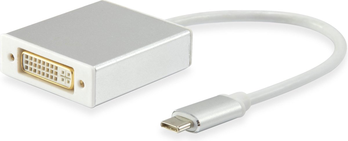Equip 133453 tussenstuk voor kabels USB Type C DVI Wit