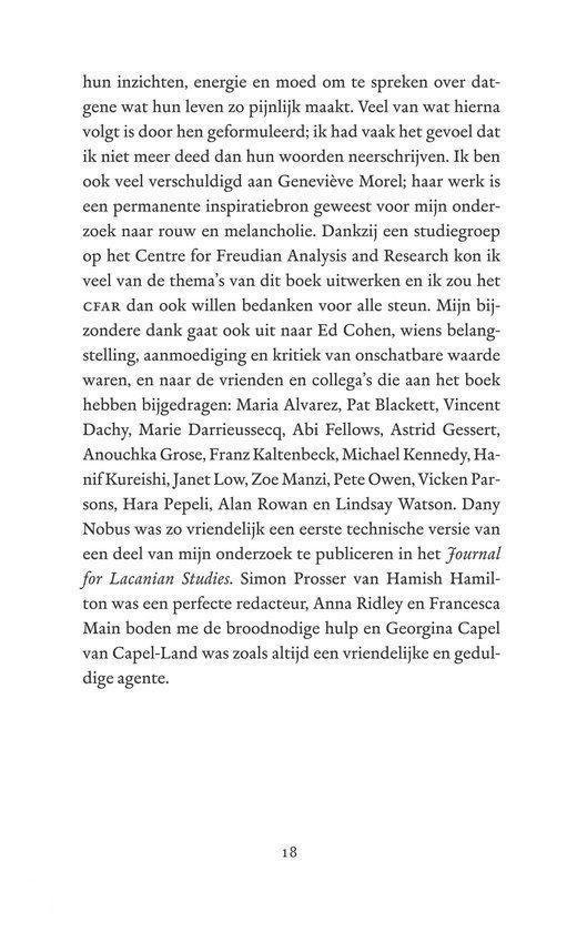 Pagina 18 uit 'Het Nieuwe Zwart' met dankbetuigingen en bronvermelding.