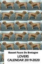 Basset Fauve De Bretagne Lovers Calendar 2019-2020