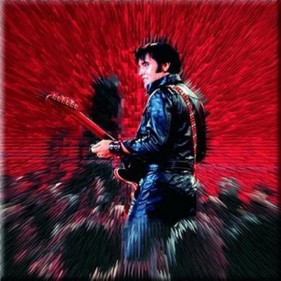 Elvis Presley - Shine - Koelkast magneet - 7.5 x 7.5 cm