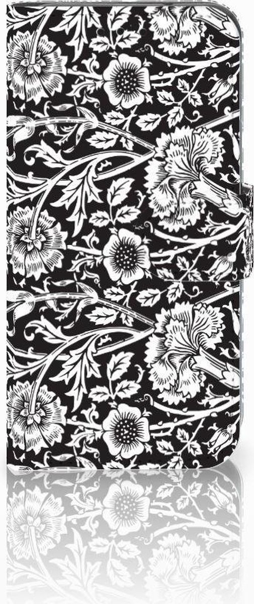 Samsung Galaxy S10e Hoesje Black Flowers