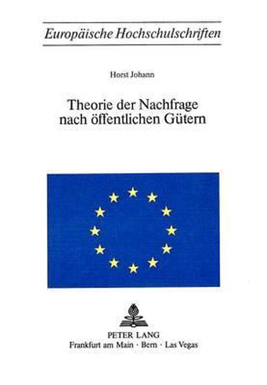 Theorie Der Nachfrage Nach Oeffentlichen Guetern - cover