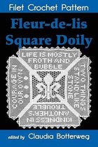 Fleur-de-lis Square Doily Filet Crochet Pattern