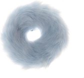 Fluffy scrunchie/haarwokkel, licht blauw