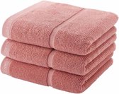 Handdoek set/3 ADAGIO kleur terracotta-08  (55x100cm)