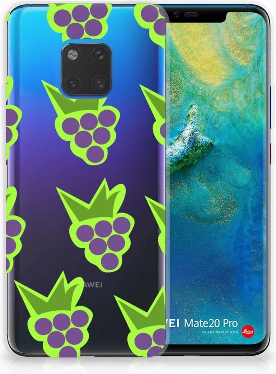 Huawei Mate 20 Pro Siliconen Case Druiven