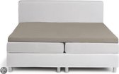 //Hoeslaken Single jersey topper - 180 x 210 cm (83) funghi (tot 8 cm) Damai
