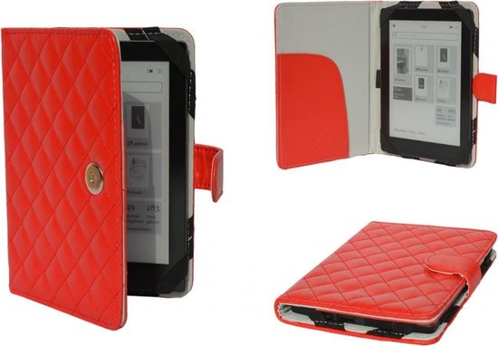 Designer Book Cover Case Hoes voor Bebook Pure met ruitmotief, blauw , merk  i12Cover | bol.com