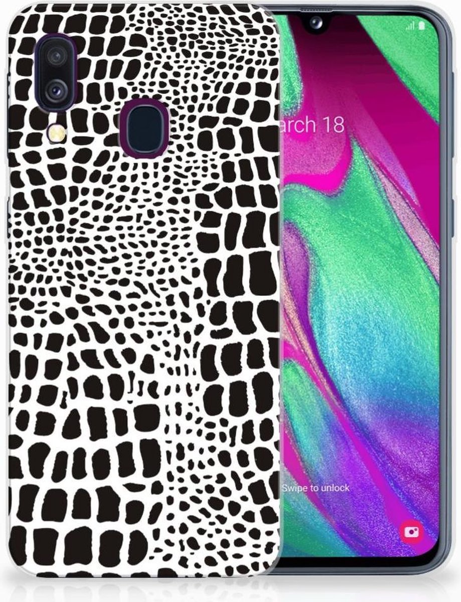 Samsung Galaxy A40 TPU Hoesje Slangenprint