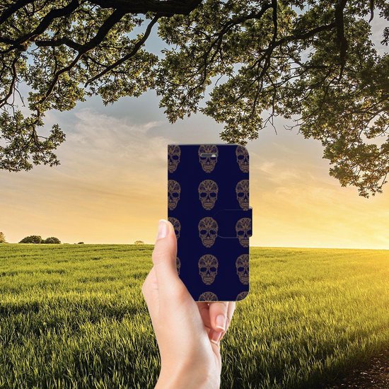 Étui pour livre mobile Samsung Galaxy Note 10 Argent Punk