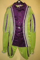 Hoofdpiet kostuum fluweel groen/paars  mt XL